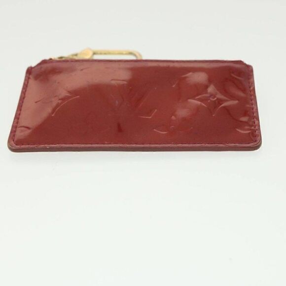 LOUIS VUITTON Monogram Vernis Pochette cree Coin Purse Red - Picture 5 of 15